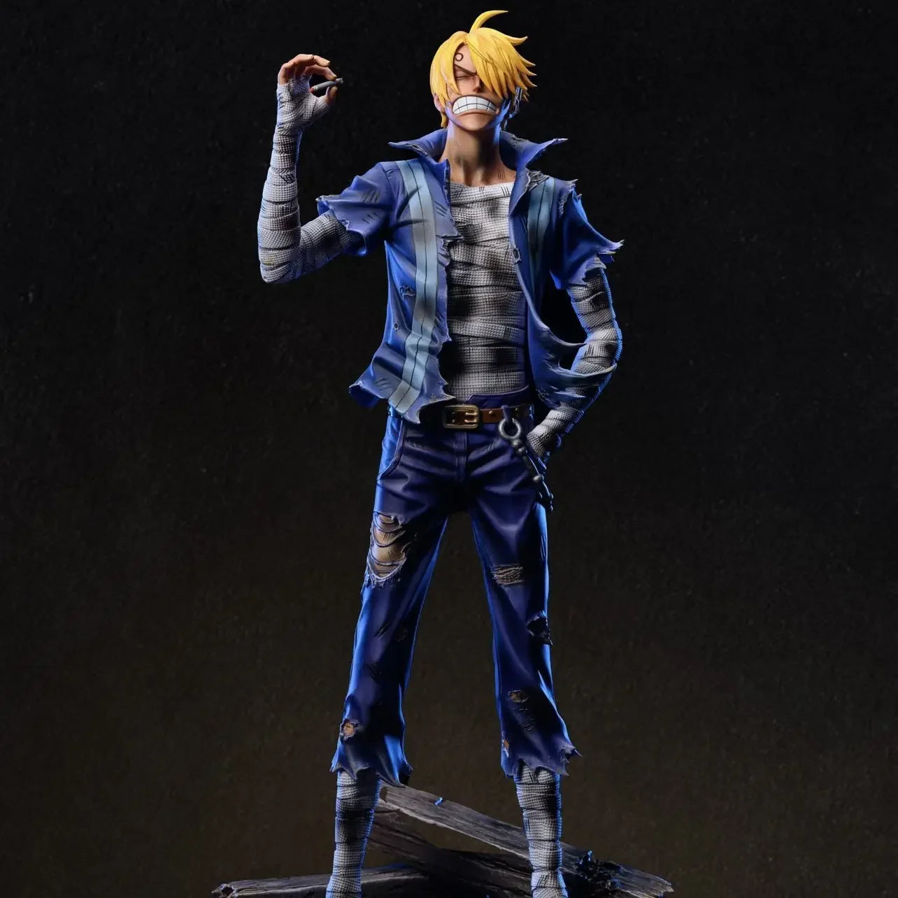 One Piece Dream Studio Battle Injured Luffy Zoro Sanji Resin Statue Set 30cm
