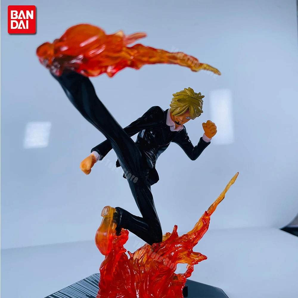 One Piece Action Figure Set: Luffy, Zoro, Sanji, Ace | Premium Anime Collectible PVC Model Figures