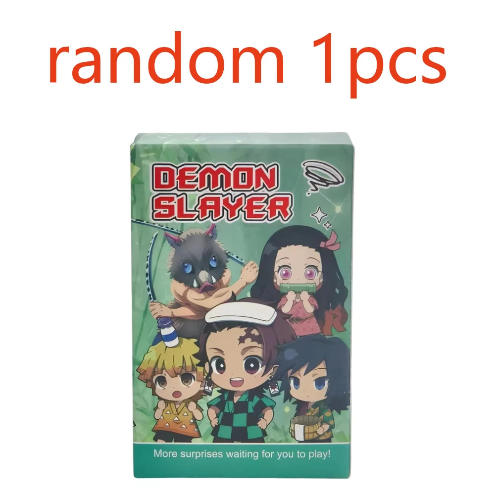 6 Birth Flower Demon Slayer Model Dolls Blind Box Toys Q Version