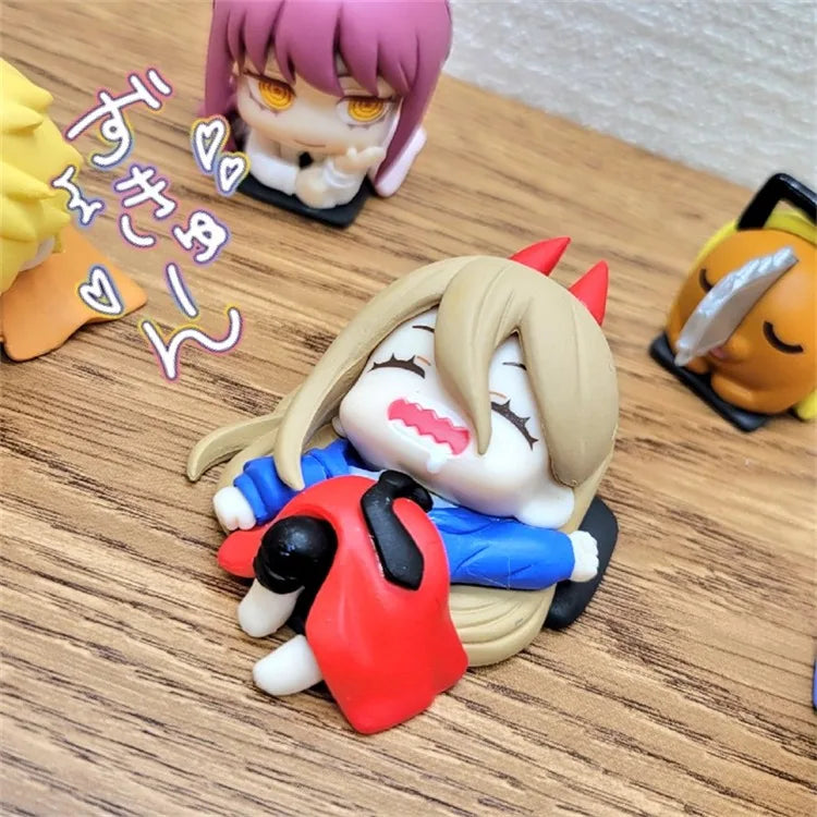 Chainsaw Man Anime Sleep Series Figurine Set 3cm