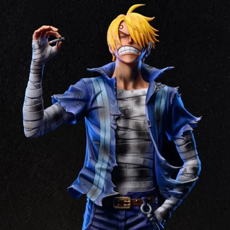 One Piece Dream Studio Battle Injured Luffy Zoro Sanji Resin Statue Set 30cm