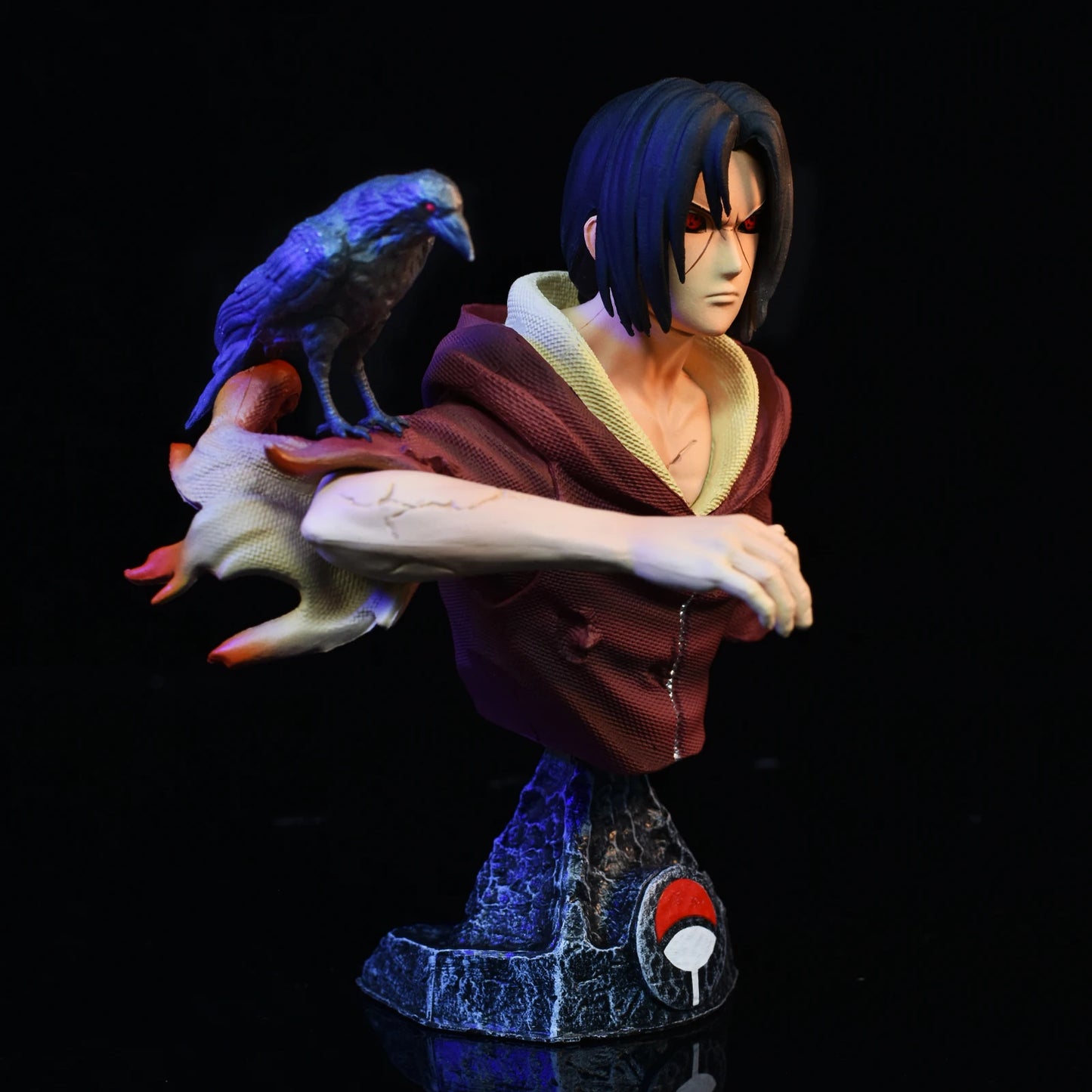 Naruto Shippuden Anime Character Bust Collection | Hokage & Uchiha Clan Figures Set | Premium PVC Statue Collectibles 10-14cm