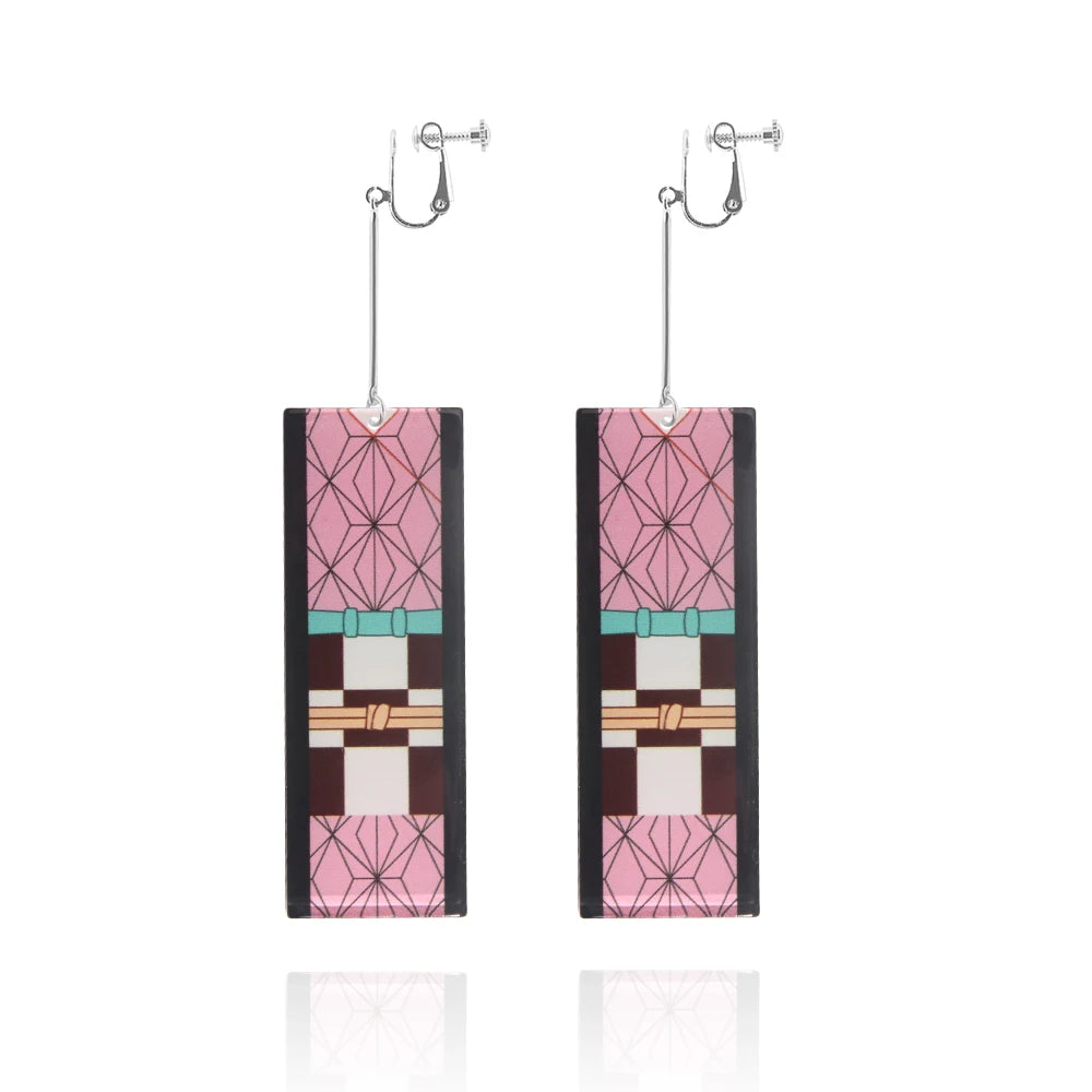 Demon Slayer Kimetsu no Yaiba Acrylic Earrings Jewelry