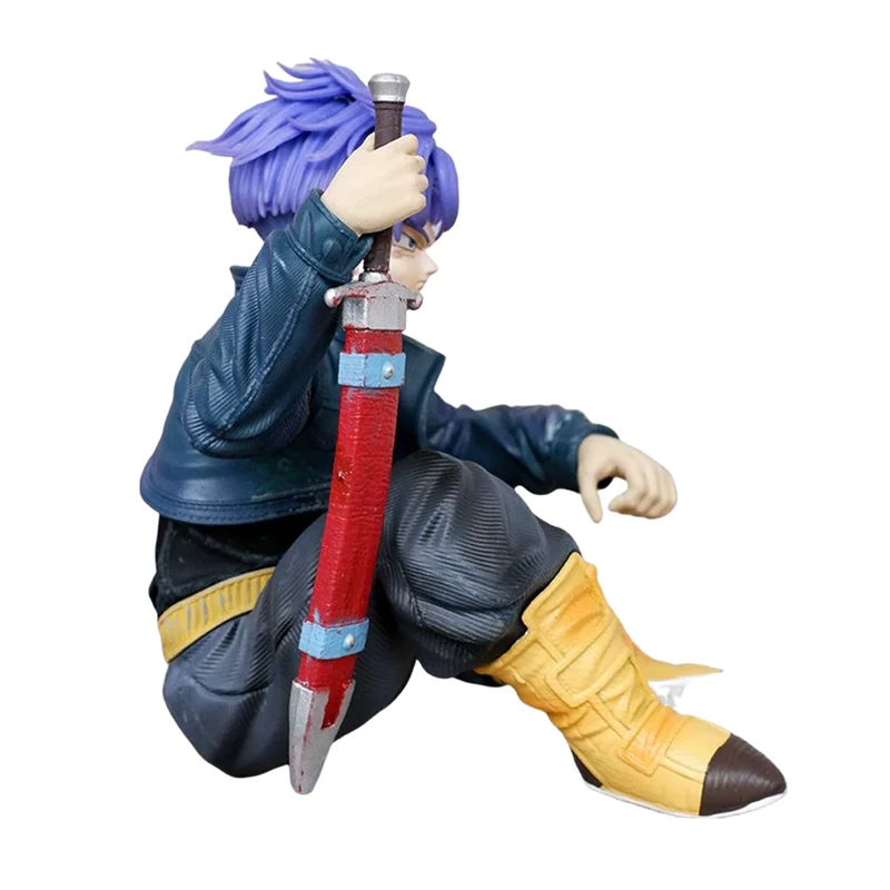Dragon Ball Super Trunks Action Figure - Super Saiyan GK PVC Statue Collectible 10cm