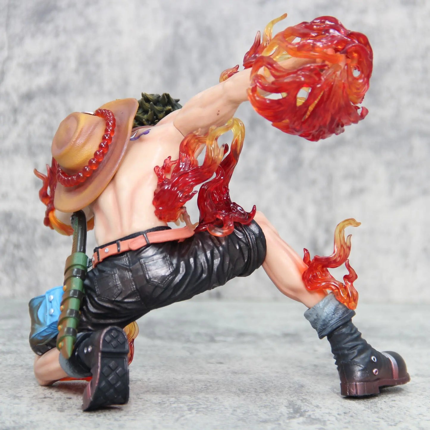 One Piece Portgas D. Ace Fire Fist Action Figure - Dynamic Battle Pose Anime Collectible Statue 16cm
