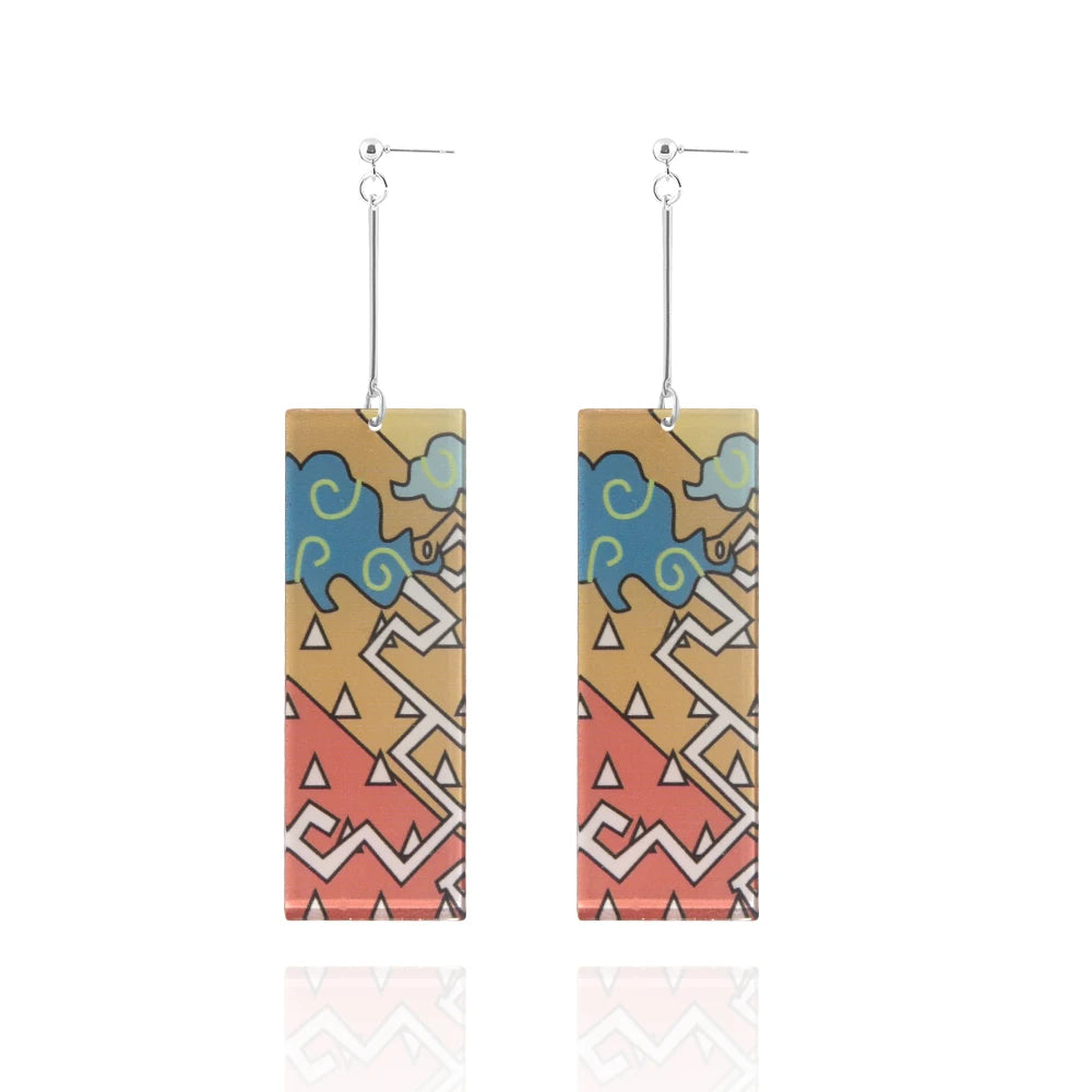 Demon Slayer Kimetsu no Yaiba Acrylic Earrings Jewelry