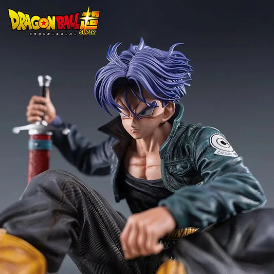 Dragon Ball Super Trunks Action Figure - Super Saiyan GK PVC Statue Collectible 10cm