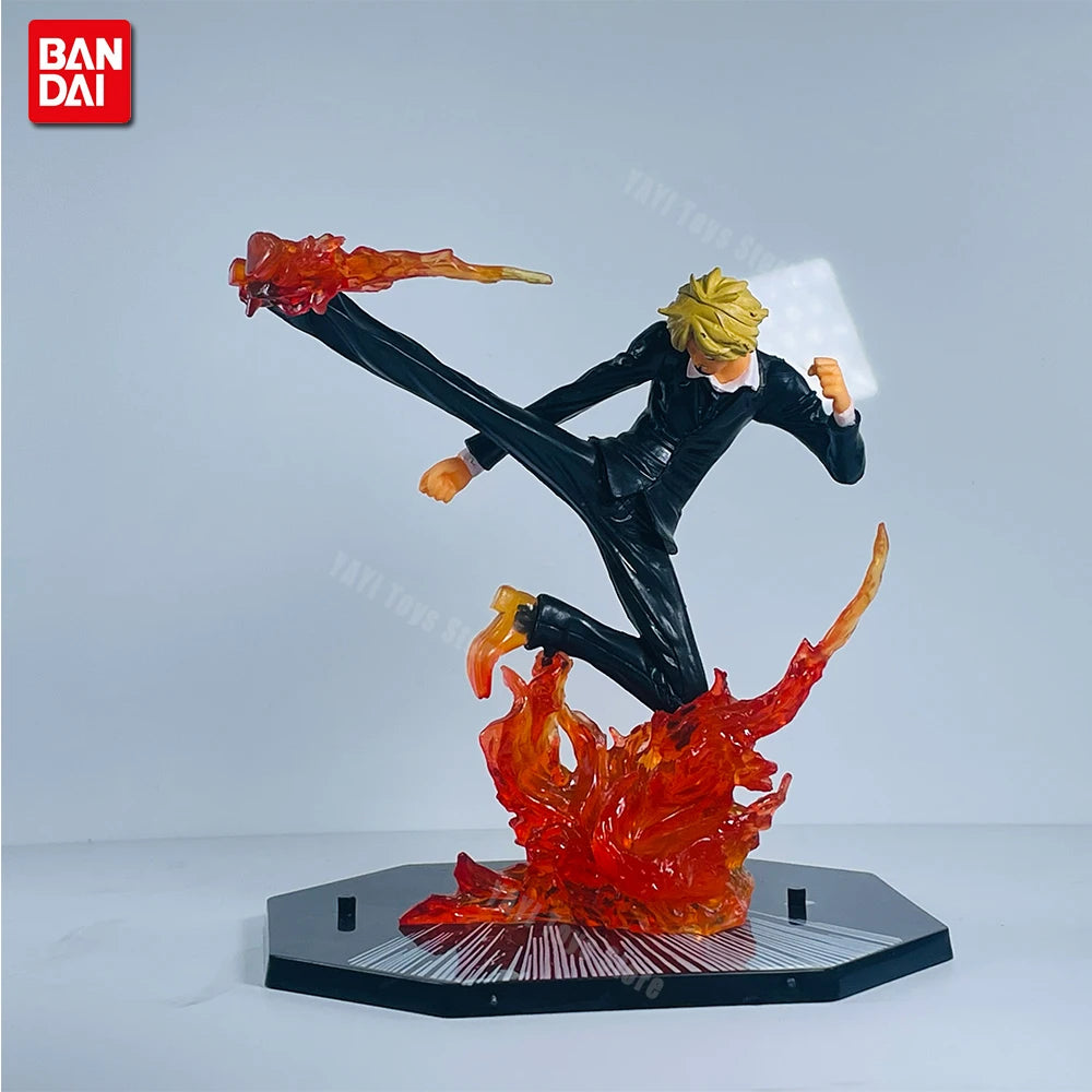 One Piece Action Figure Set: Luffy, Zoro, Sanji, Ace | Premium Anime Collectible PVC Model Figures