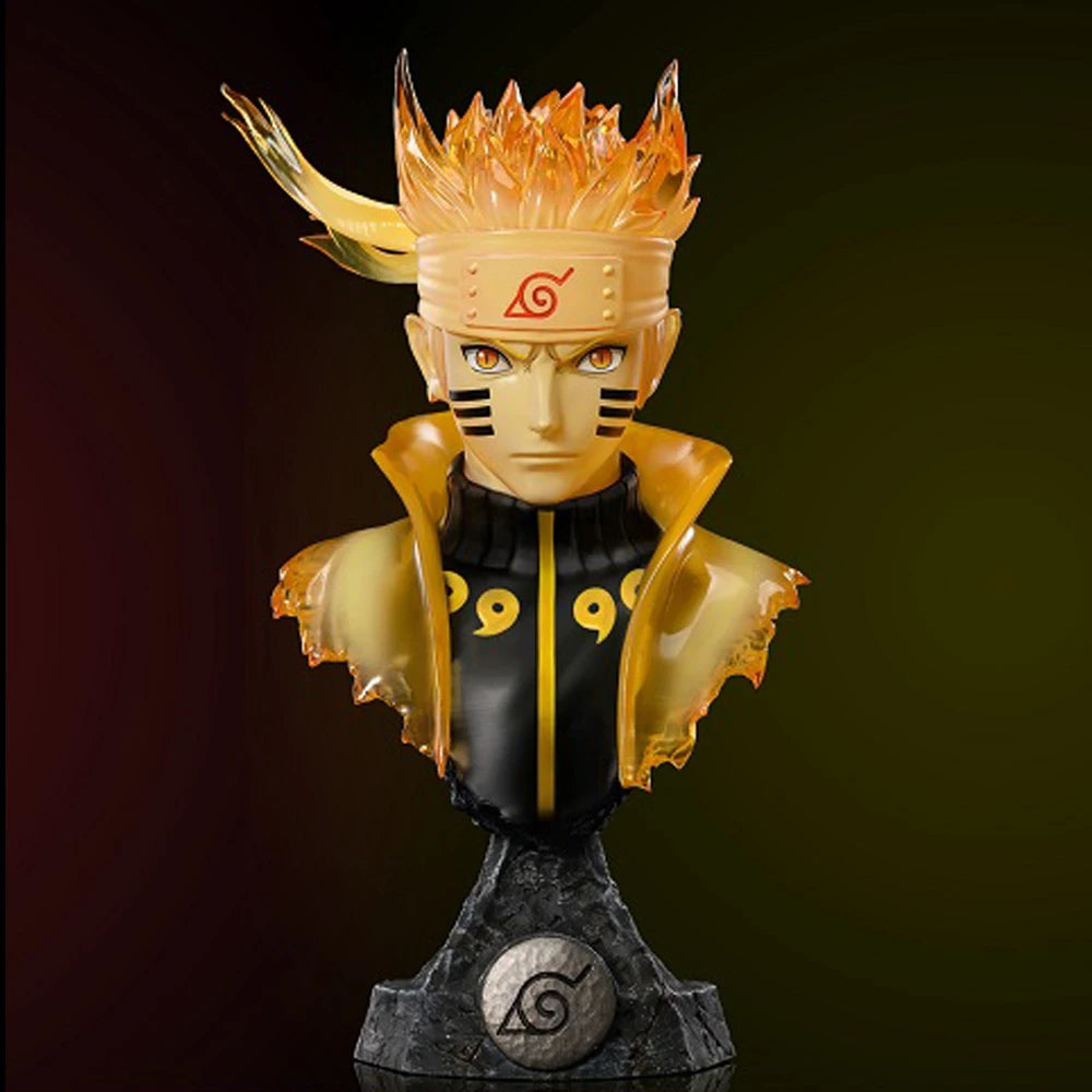 Naruto Shippuden Anime Character Bust Collection | Hokage & Uchiha Clan Figures Set | Premium PVC Statue Collectibles 10-14cm