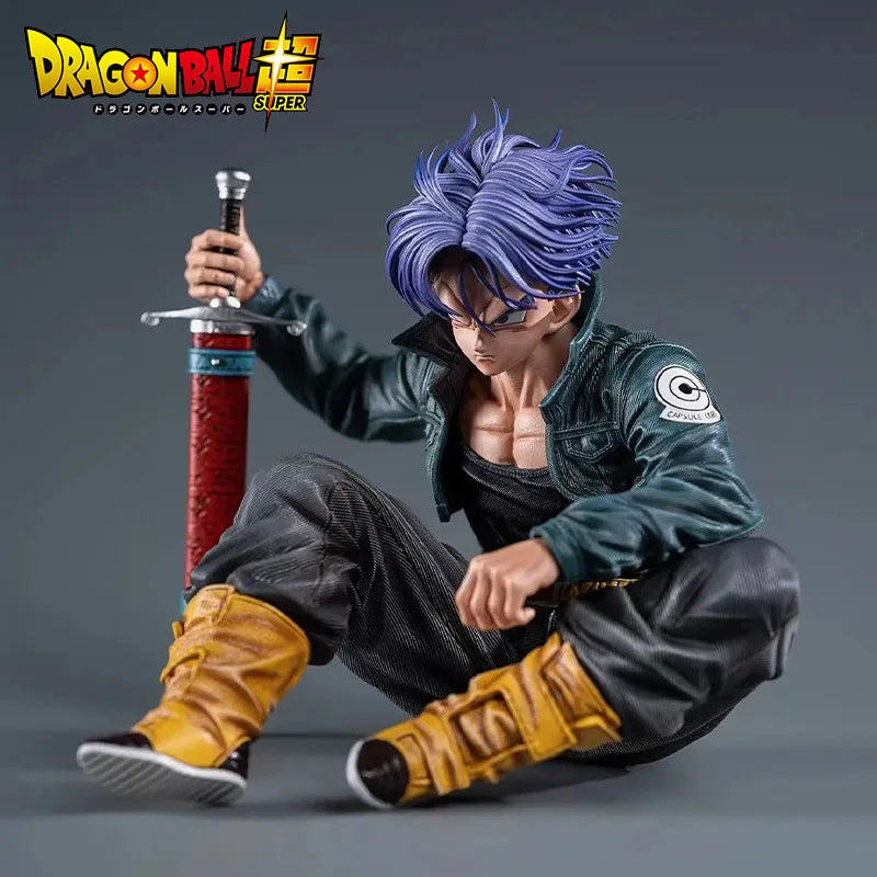 Dragon Ball Super Trunks Action Figure - Super Saiyan GK PVC Statue Collectible 10cm