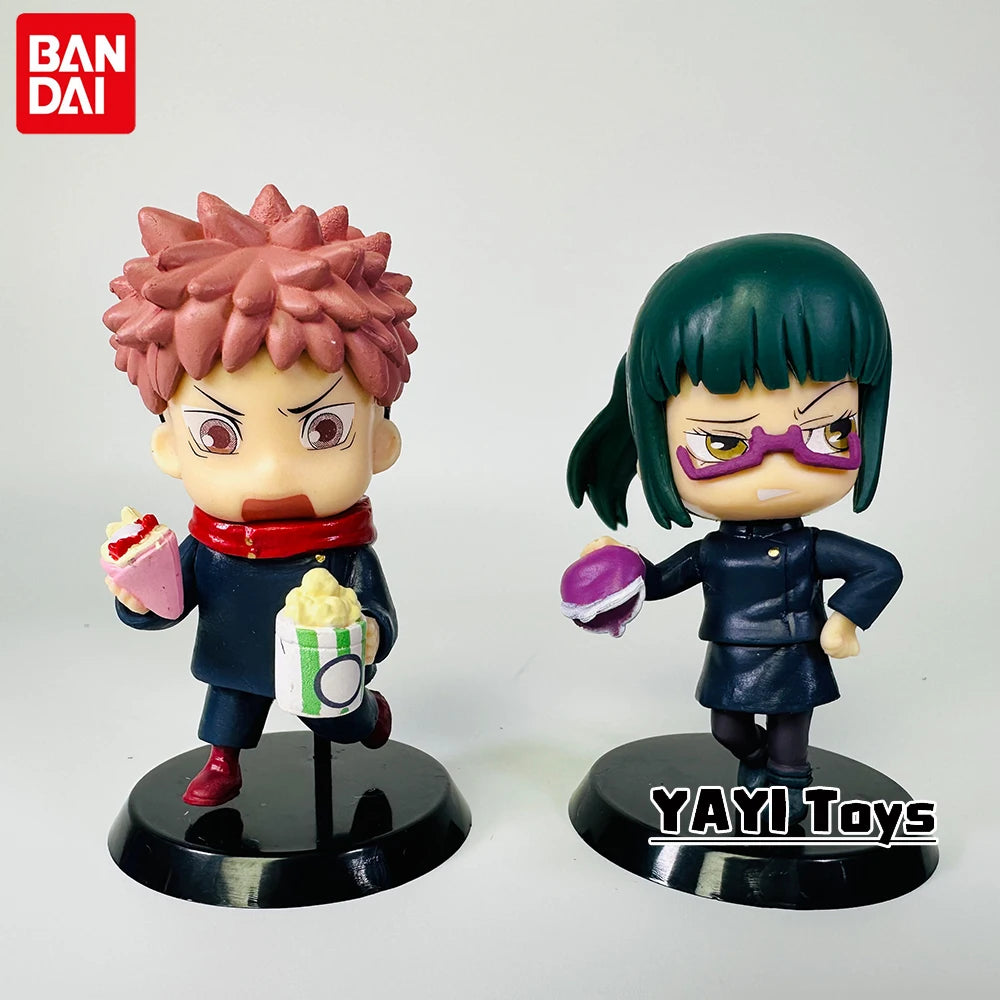 Jujutsu Kaisen Anime Figure Set - Sorcerers & Snacks Edition (6-Piece Collectible)