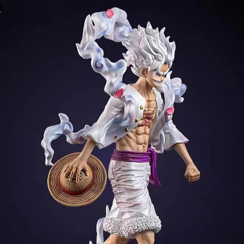 One Piece Monkey D. Luffy Gear 5 Nika Figure - Dynamic Anime Action Statue Collectible 23cm