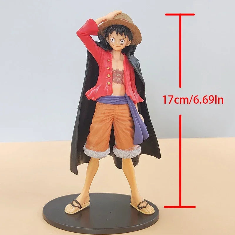 One Piece Monkey D. Luffy Action Figure with Cloak 17cm