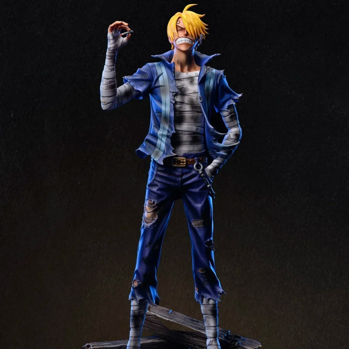 One Piece Dream Studio Battle Injured Luffy Zoro Sanji Resin Statue Set 30cm