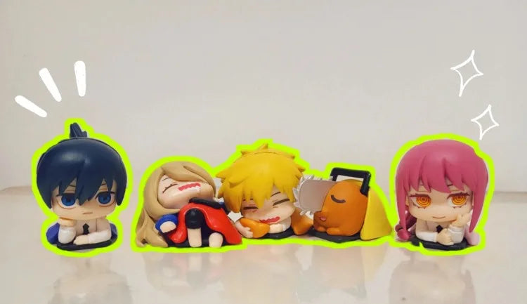 Chainsaw Man Anime Sleep Series Figurine Set 3cm