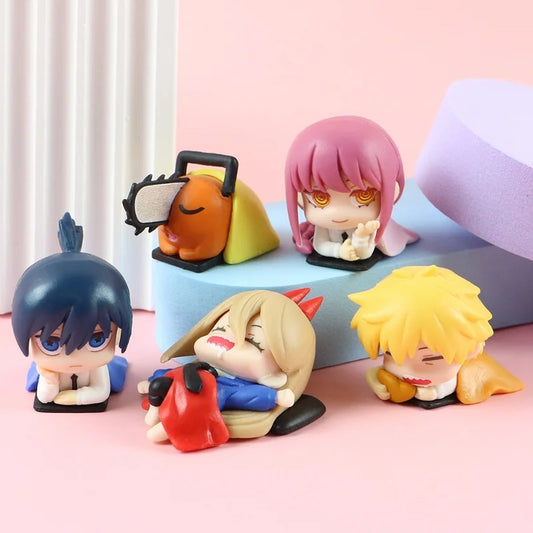 Chainsaw Man Anime Sleep Series Figurine Set 3cm