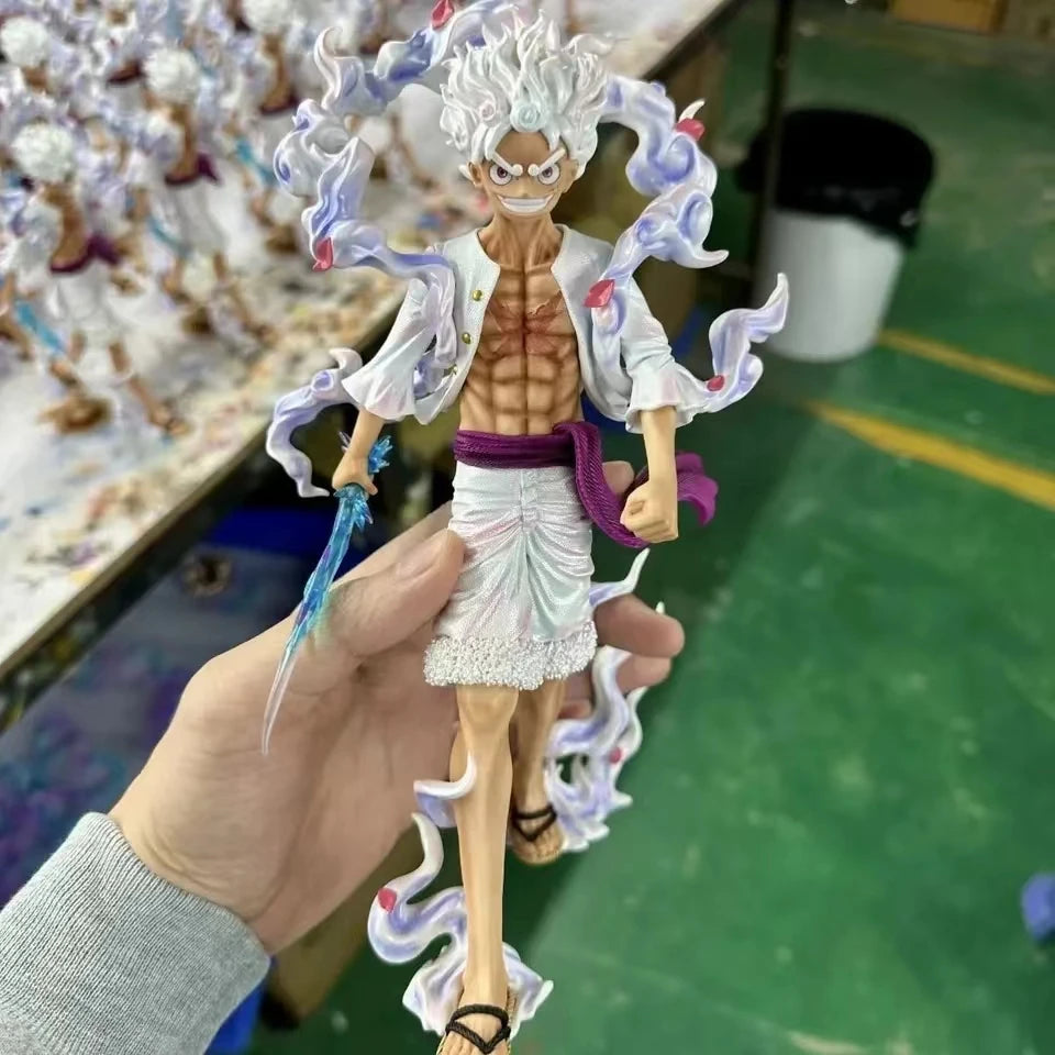 One Piece Monkey D. Luffy Gear 5 Nika Figure - Dynamic Anime Action Statue Collectible 23cm