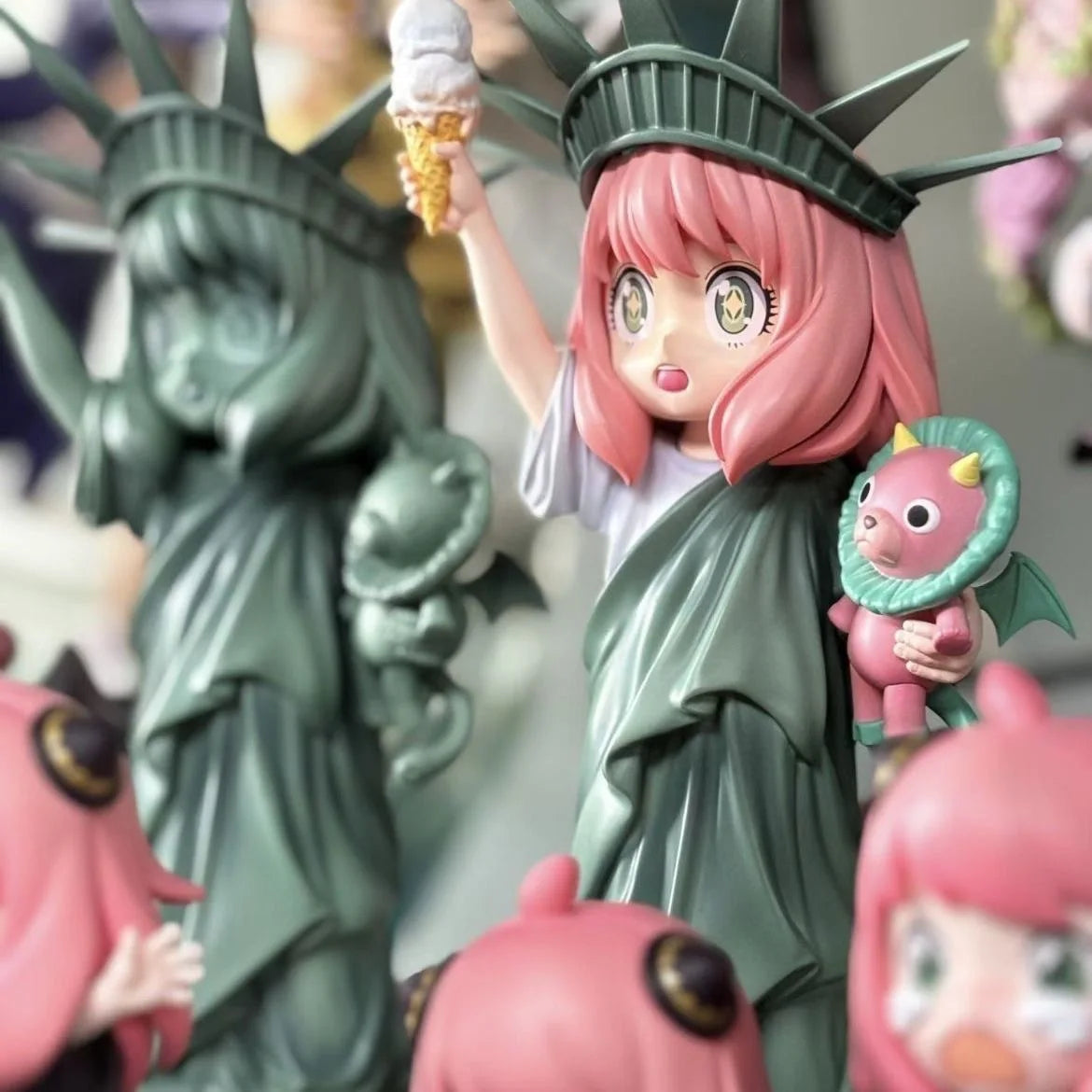 SPY x Family Anya Forger Statue of Liberty Cosplay Figure | Premium Anime Collectible 14CM