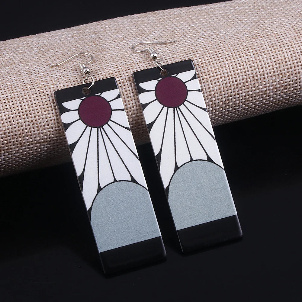 Demon Slayer Kimetsu no Yaiba Acrylic Earrings Jewelry