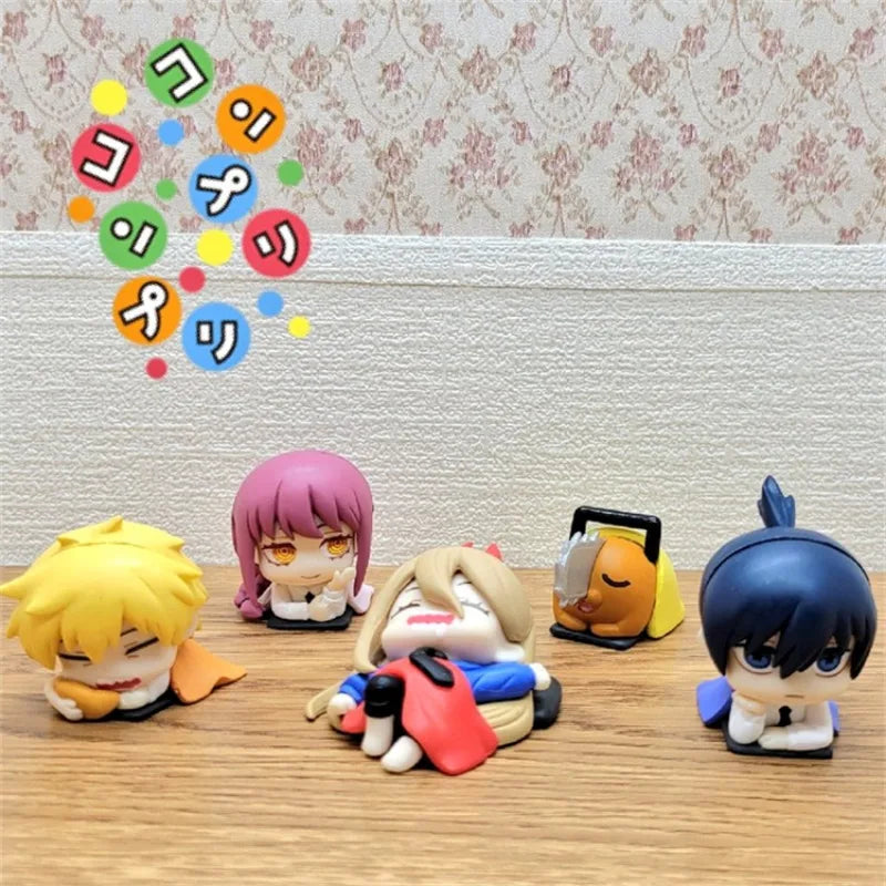 Chainsaw Man Anime Sleep Series Figurine Set 3cm