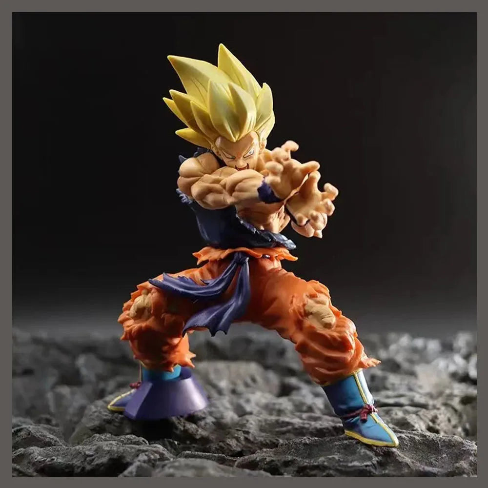 Dragon Ball Z Super Saiyan Goku Kamehameha Action Figure 6cm