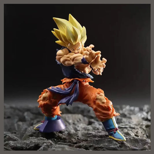 Dragon Ball Z Super Saiyan Goku Kamehameha Action Figure 6cm
