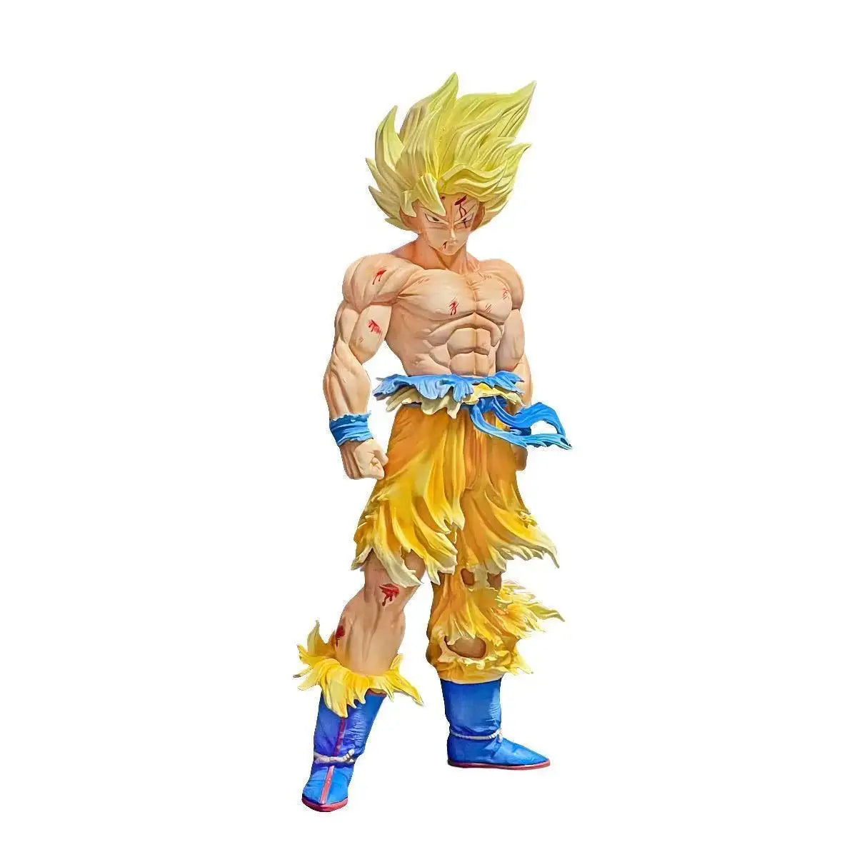 Dragon Ball Z Super Saiyan Goku Resin Statue | Premium Collectible Figure with LED Base & Swappable Heads 20cm