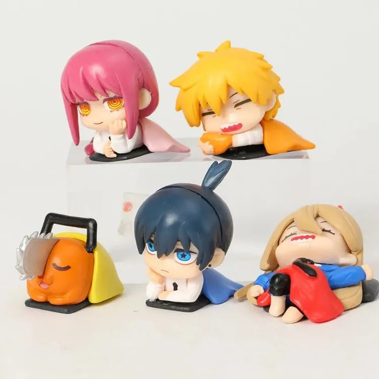 Chainsaw Man Anime Sleep Series Figurine Set 3cm