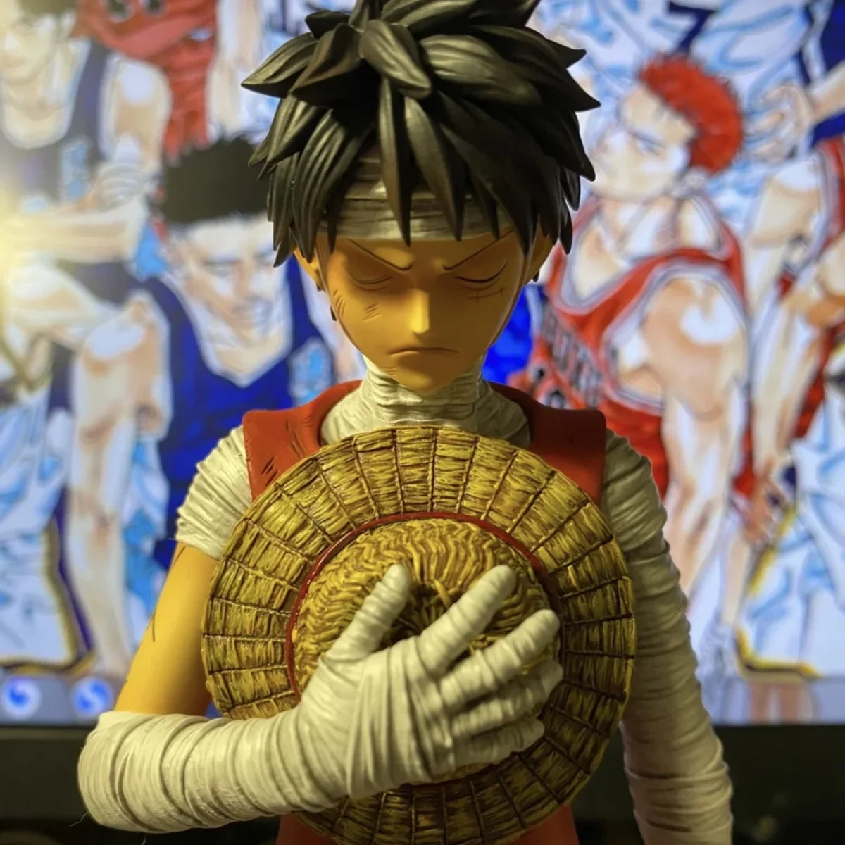 One Piece Dream Studio Battle Injured Luffy Zoro Sanji Resin Statue Set 30cm