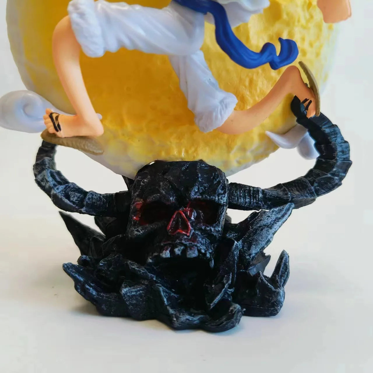 One Piece Gear 5 Luffy Moon Lamp LED Night Light | Sun God Nika Figure Statue Collectible 14cm