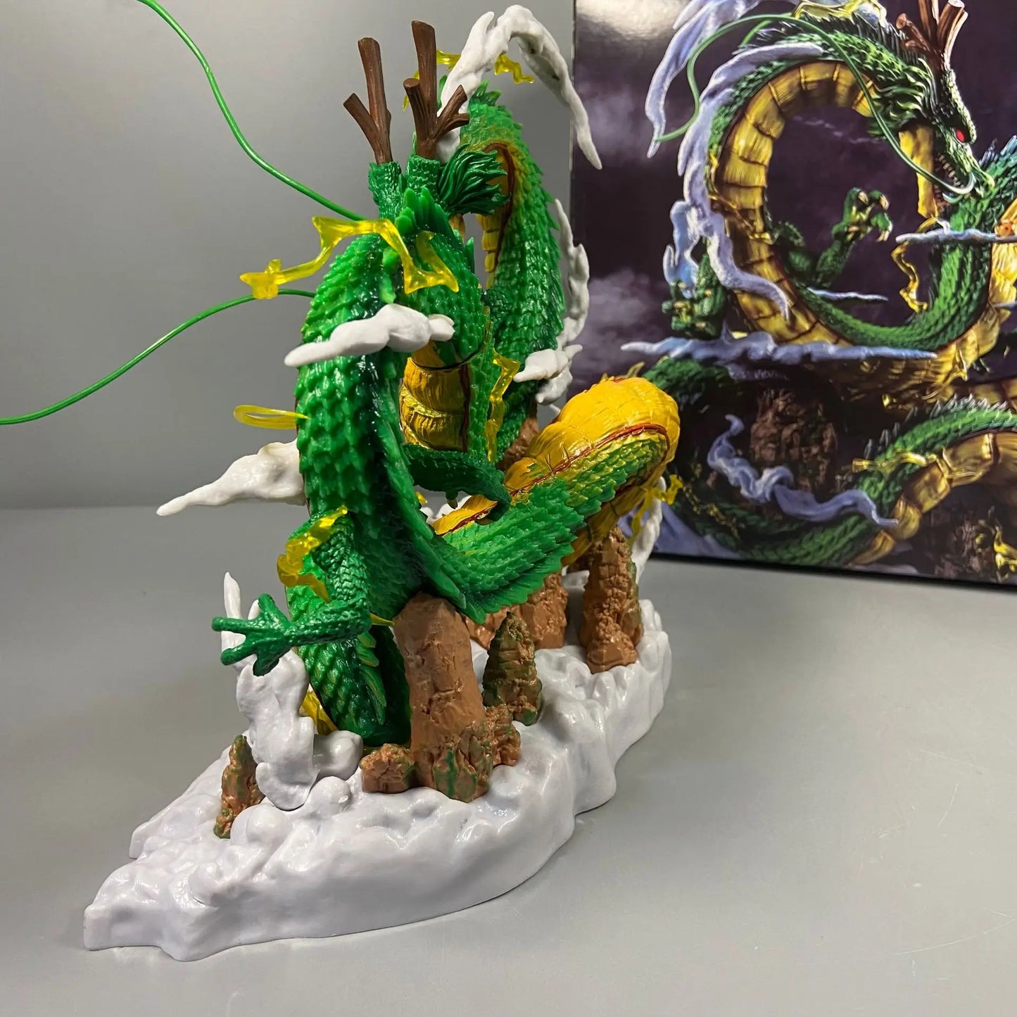 Epic Dragon Ball Z Shenron & Goku Figure Statue - Premium Anime Collectible 24cm