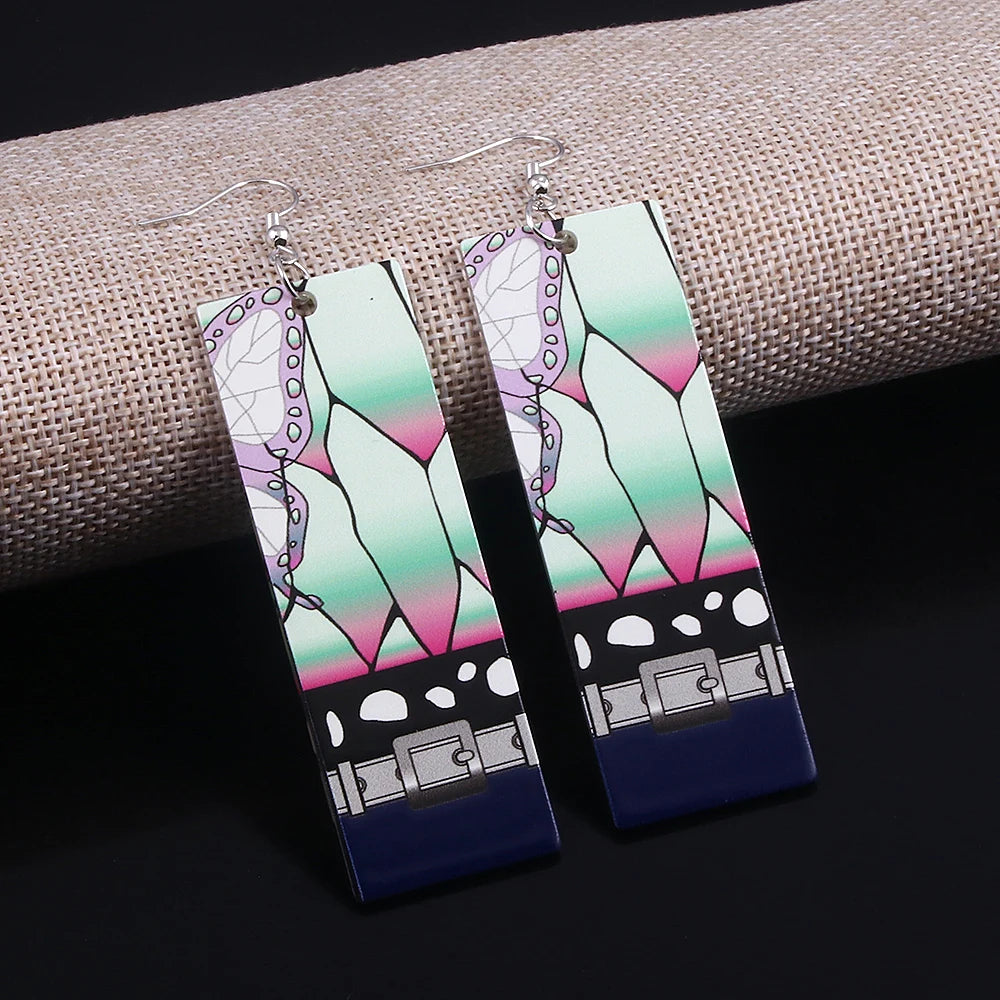 Demon Slayer Kimetsu no Yaiba Acrylic Earrings Jewelry