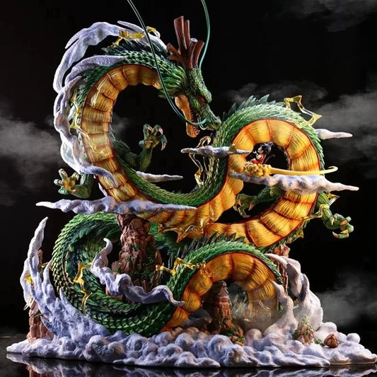 Epic Dragon Ball Z Shenron & Goku Figure Statue - Premium Anime Collectible 24cm
