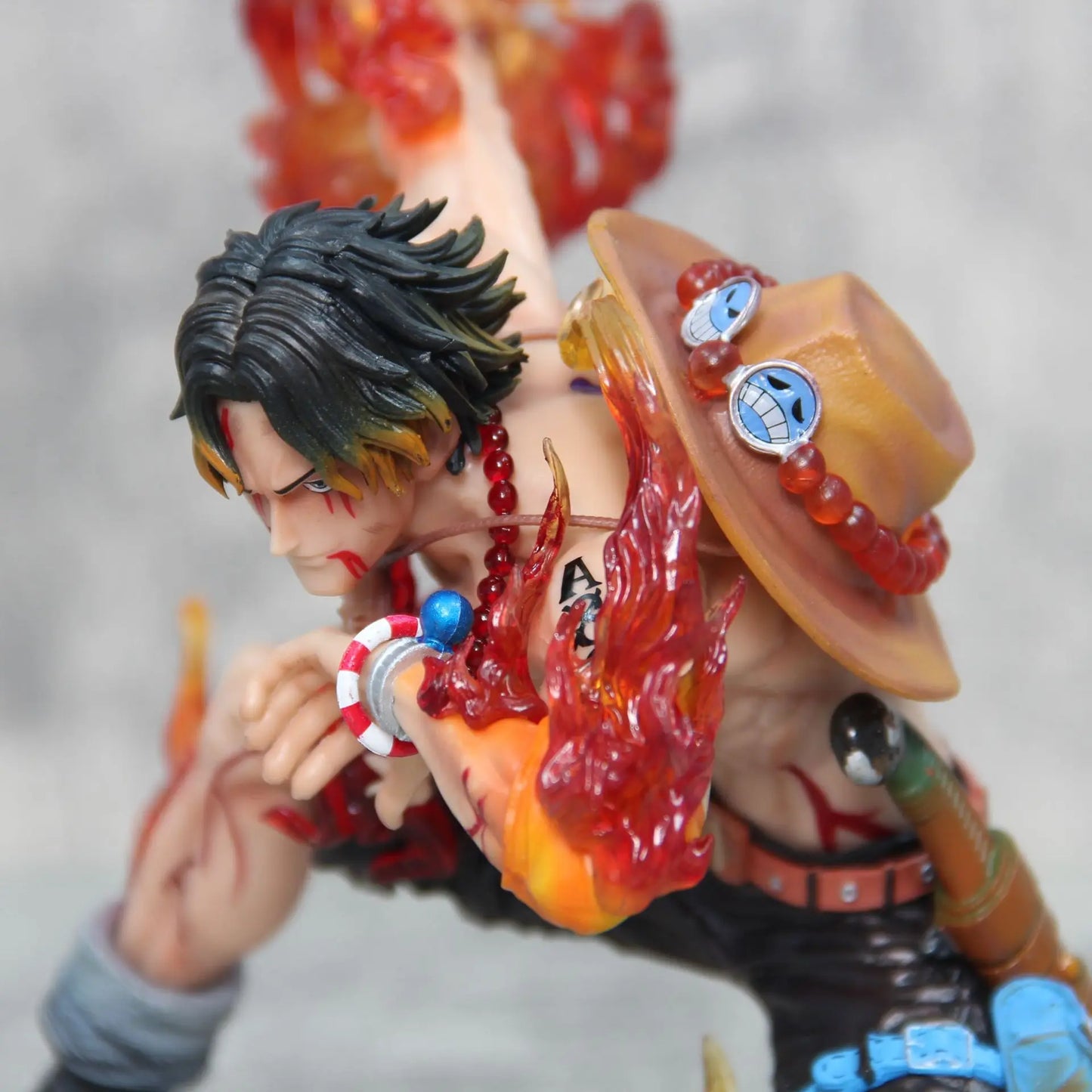 One Piece Portgas D. Ace Fire Fist Action Figure - Dynamic Battle Pose Anime Collectible Statue 16cm