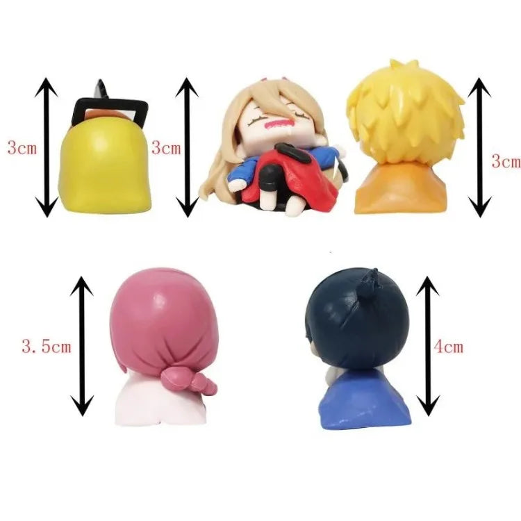 Chainsaw Man Anime Sleep Series Figurine Set 3cm