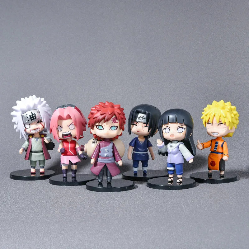 Naruto Shippuden Anime Action Figure Set - 12 Pcs Collectible PVC Figurines with Base
