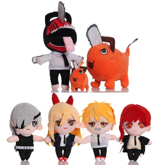 Chainsaw Man Anime Plushie Collection: Denji, Power, Makima, Aki, Pochita Stuffed Dolls 10-30cm