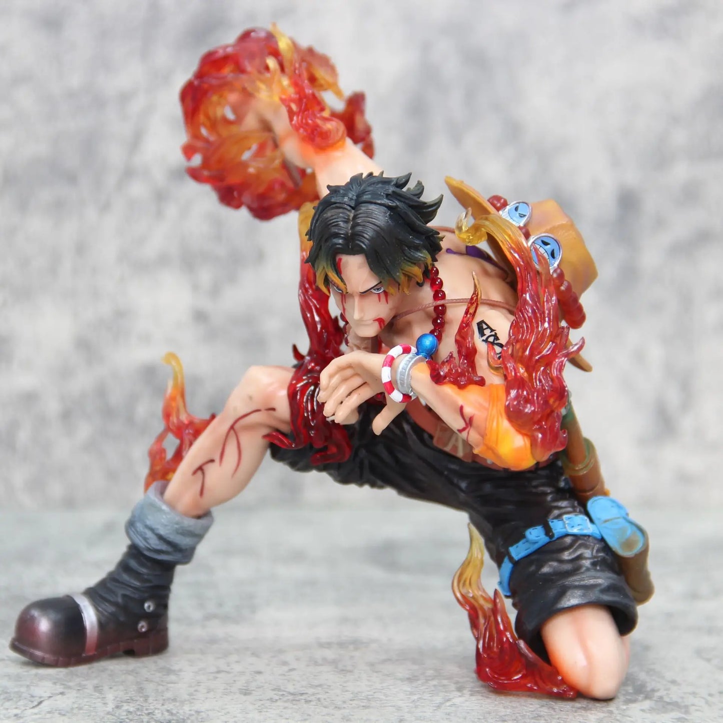 One Piece Portgas D. Ace Fire Fist Action Figure - Dynamic Battle Pose Anime Collectible Statue 16cm