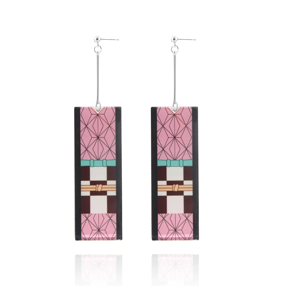 Demon Slayer Kimetsu no Yaiba Acrylic Earrings Jewelry