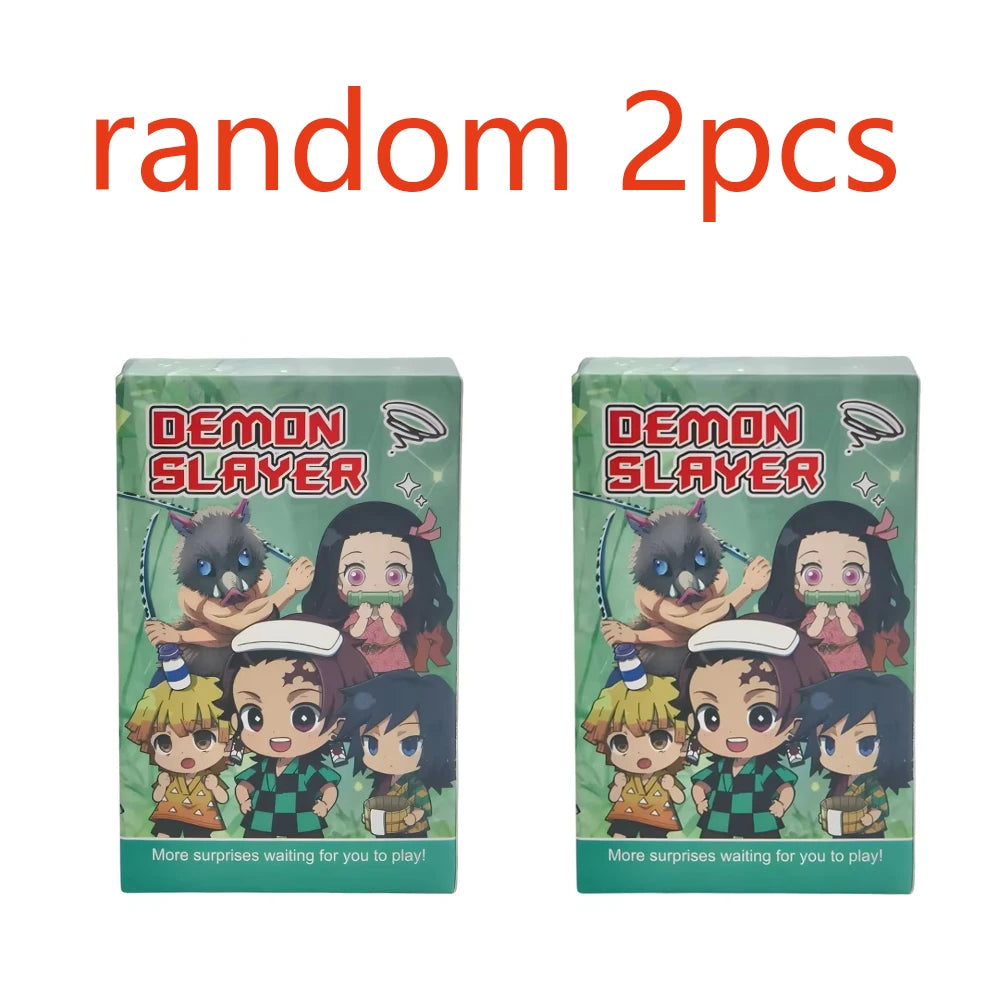 6 Birth Flower Demon Slayer Model Dolls Blind Box Toys Q Version