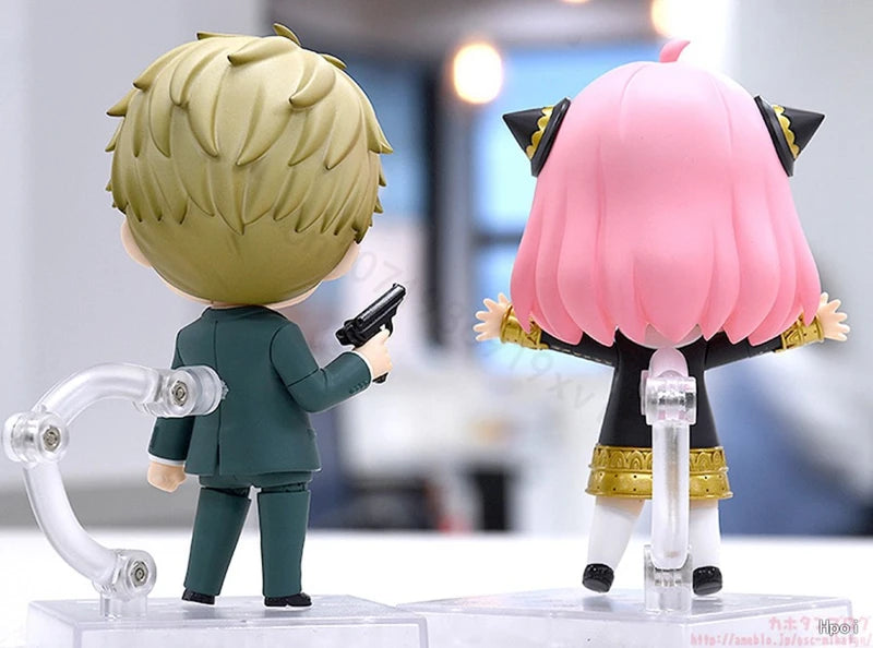 Spy x Family Nendoroid Figure Set - Loid, Anya & Yor Forger Collectible Anime Figurines - 10cm