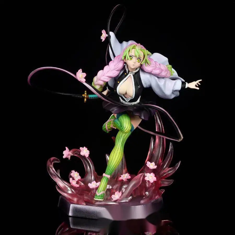 Demon Slayer Mitsuri Kanroji Figure - Love Hashira PVC Action Statue 22cm
