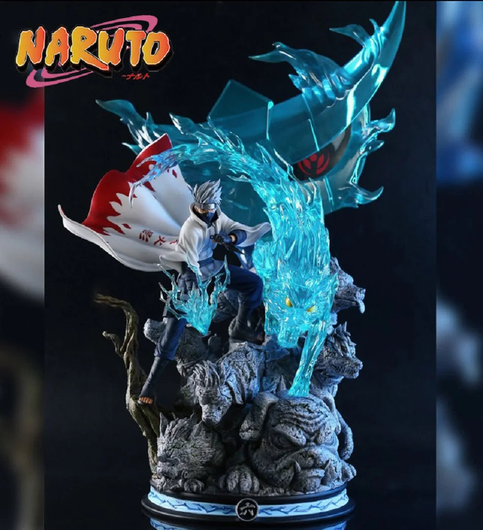 Naruto Hatake Kakashi Sixth Hokage Anime Figure | Chidori Lightning Blade PVC Statue 28cm