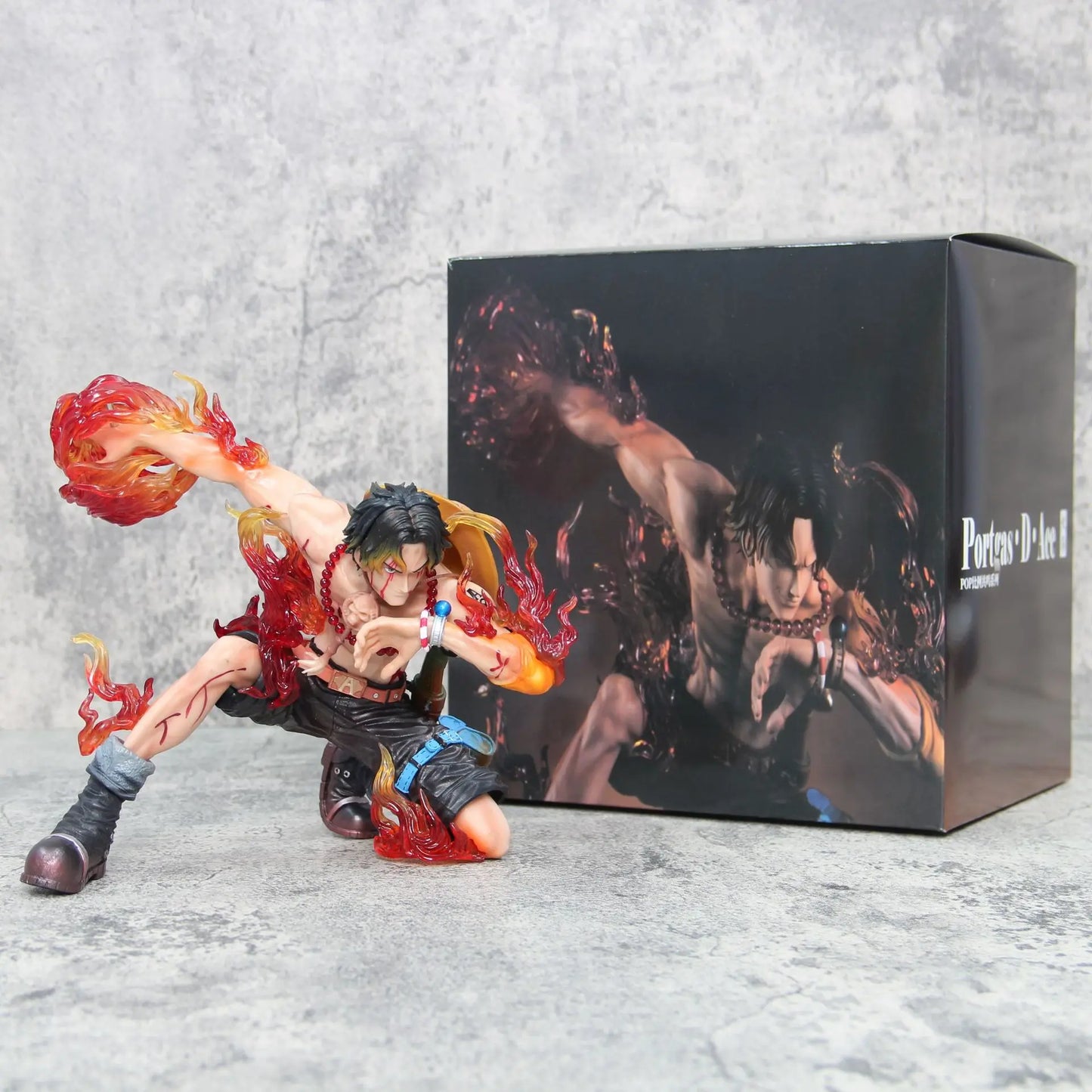 One Piece Portgas D. Ace Fire Fist Action Figure - Dynamic Battle Pose Anime Collectible Statue 16cm