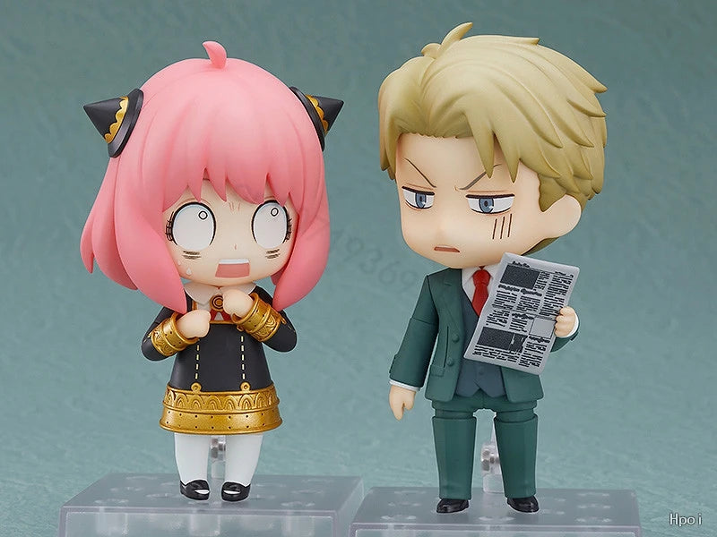Spy x Family Nendoroid Figure Set - Loid, Anya & Yor Forger Collectible Anime Figurines - 10cm