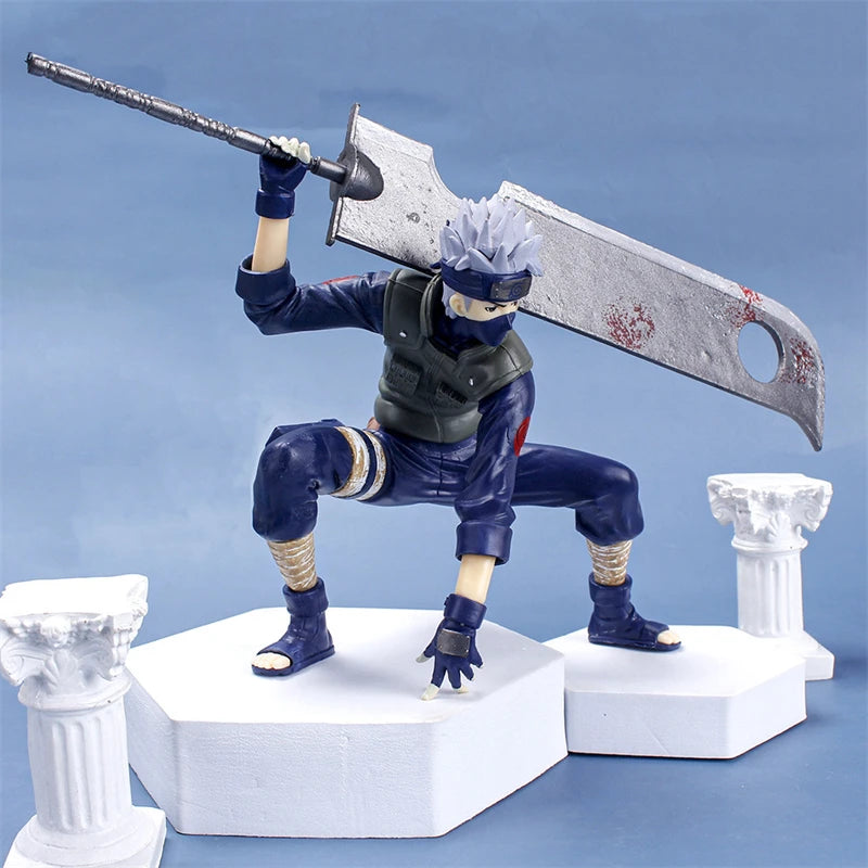 Naruto Hatake Kakashi Action Figure with Executioner's Blade - Collectible Anime Statue
