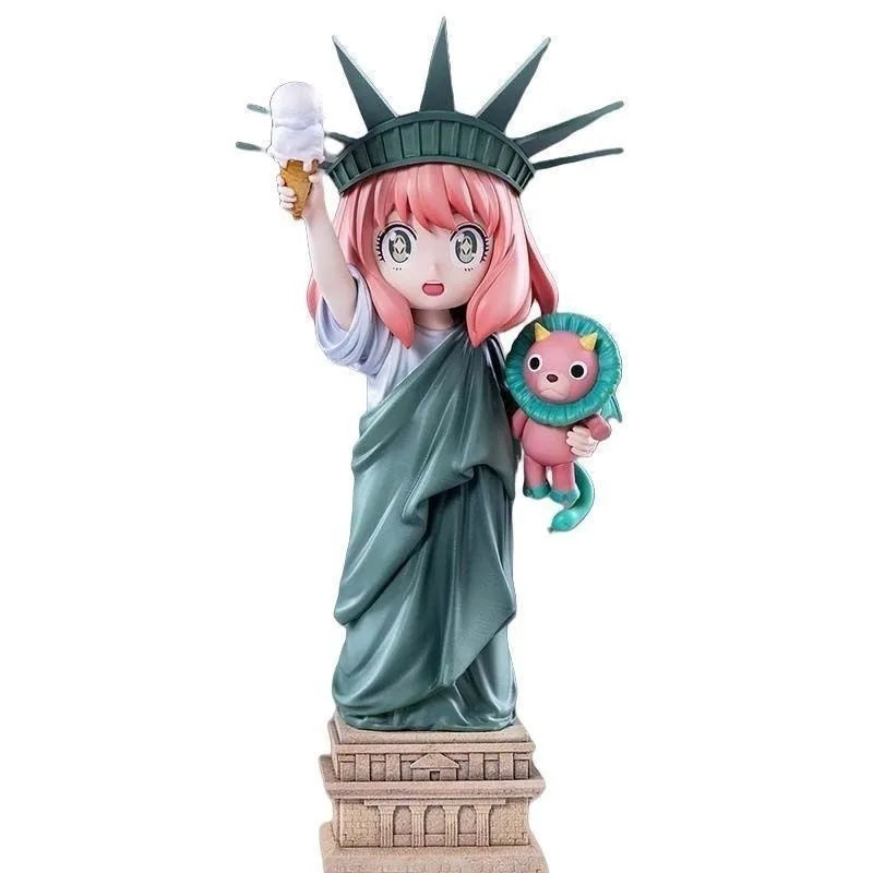 SPY x Family Anya Forger Statue of Liberty Cosplay Figure | Premium Anime Collectible 14CM