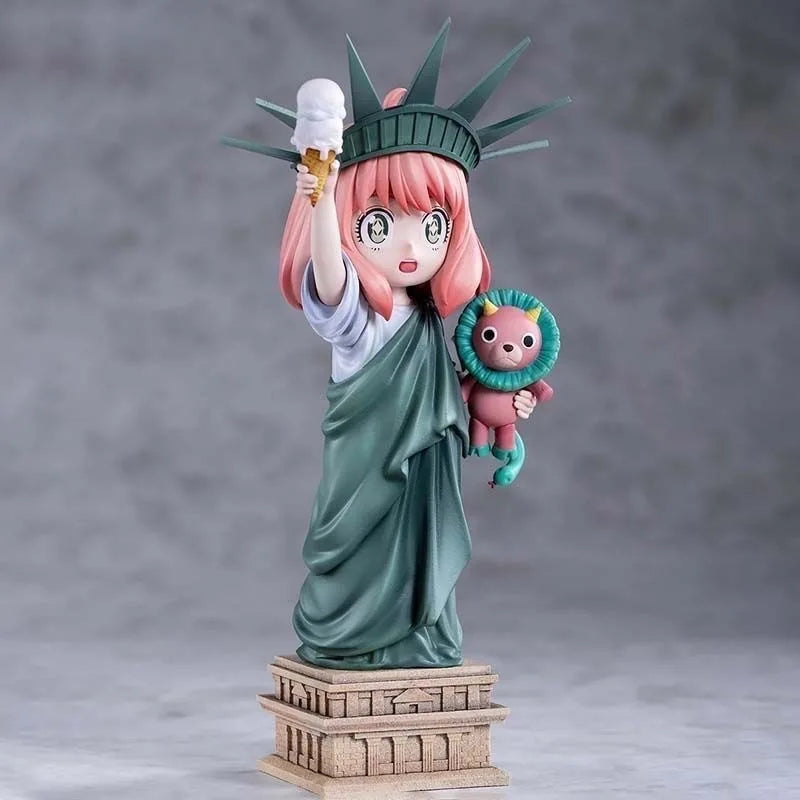 SPY x Family Anya Forger Statue of Liberty Cosplay Figure | Premium Anime Collectible 14CM