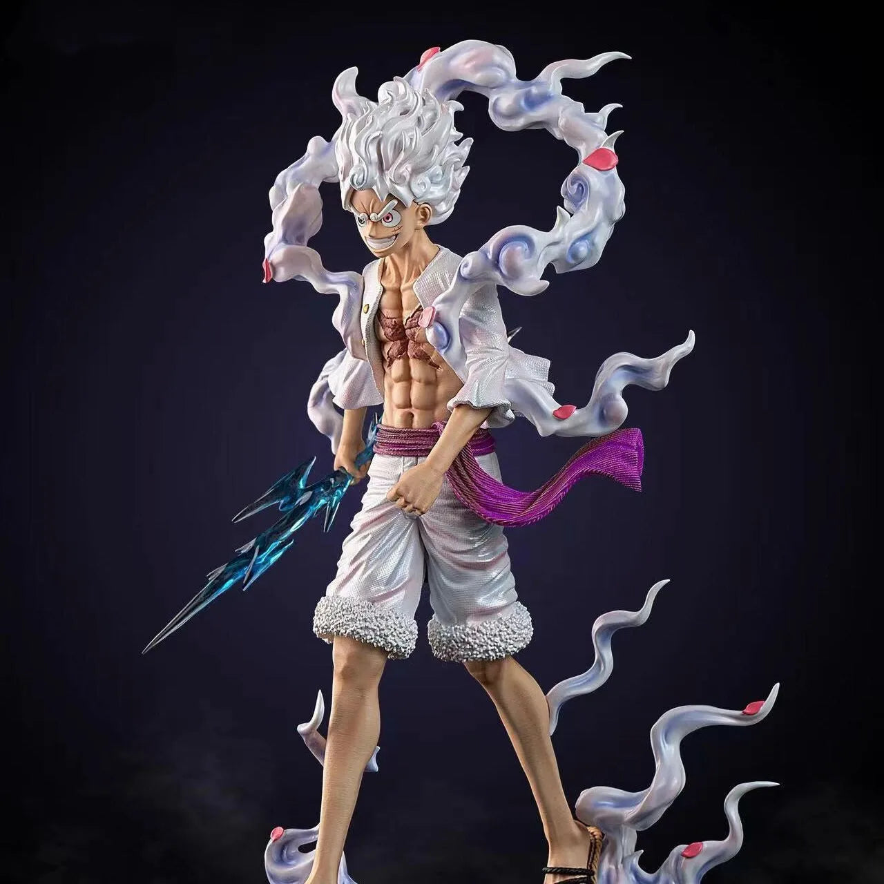 One Piece Monkey D. Luffy Gear 5 Nika Figure - Dynamic Anime Action Statue Collectible 23cm