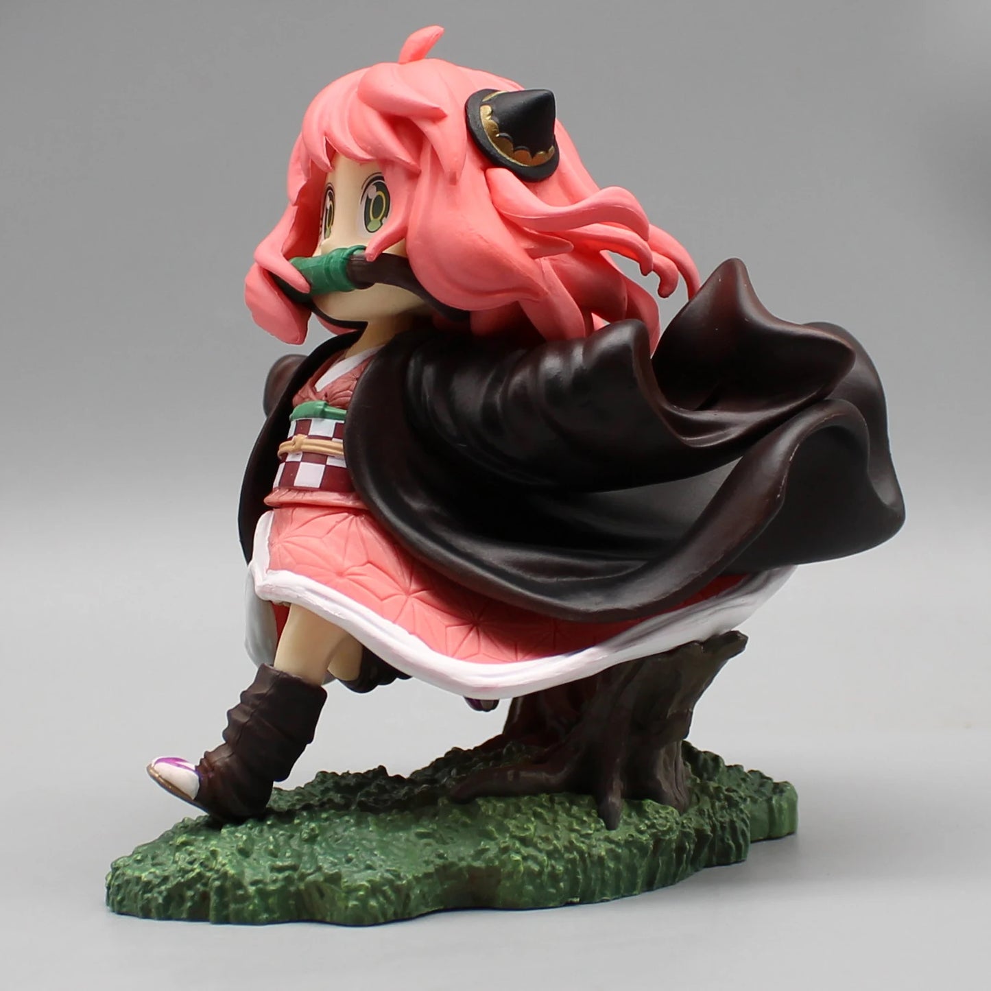 SPY×FAMILY Anya Forger x Demon Slayer Nezuko Cosplay Anime Action Figure 12cm